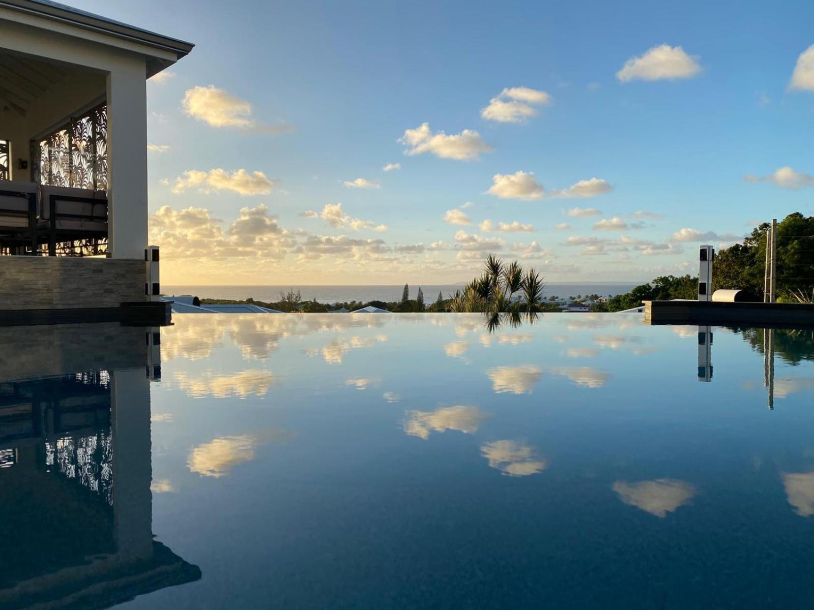 Villa Orchidee Vue Mer Piscine &Spa - V. Ciel&Mer Сен Франсоа Екстериор снимка
