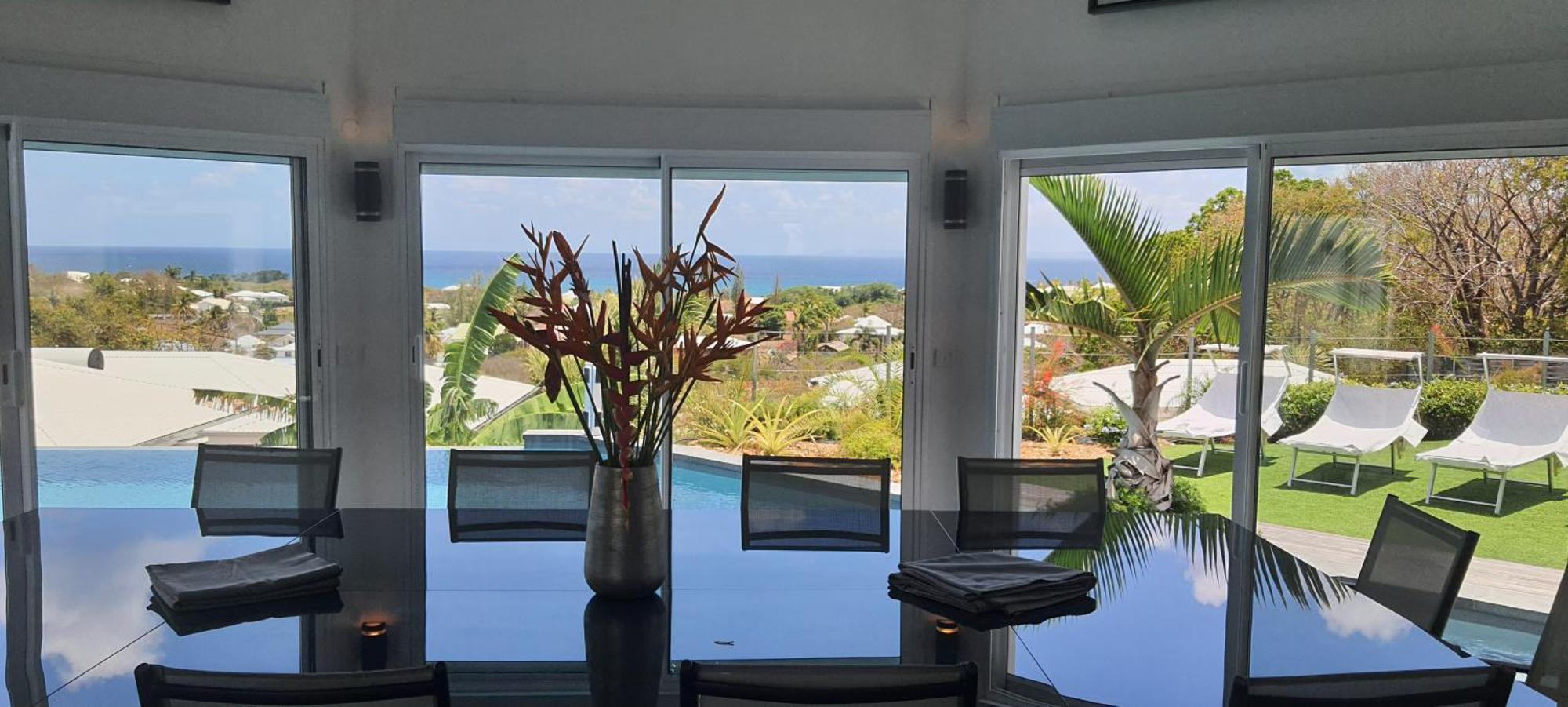 Villa Orchidee Vue Mer Piscine &Spa - V. Ciel&Mer Сен Франсоа Екстериор снимка
