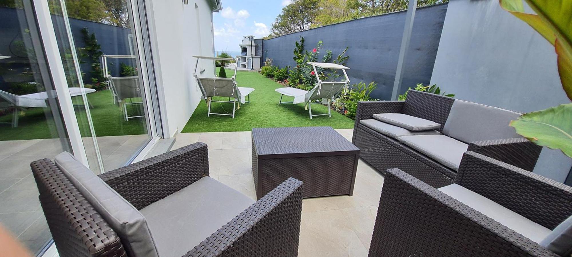 Villa Orchidee Vue Mer Piscine &Spa - V. Ciel&Mer Сен Франсоа Екстериор снимка