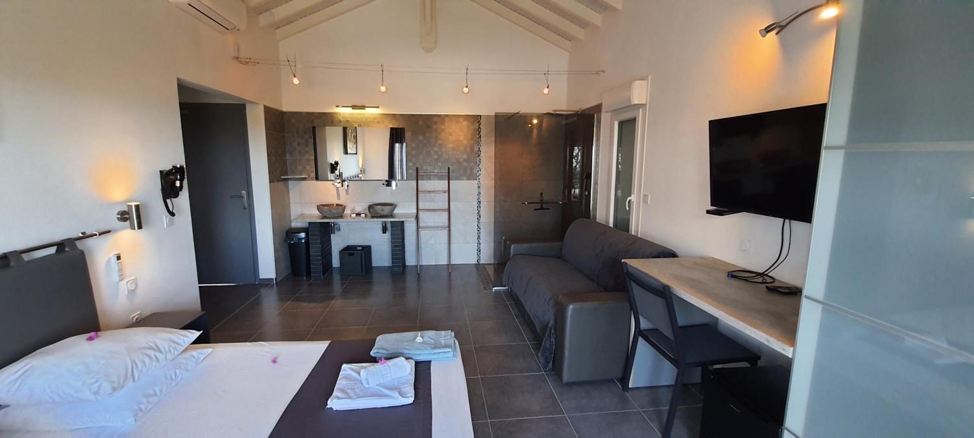Villa Orchidee Vue Mer Piscine &Spa - V. Ciel&Mer Сен Франсоа Екстериор снимка