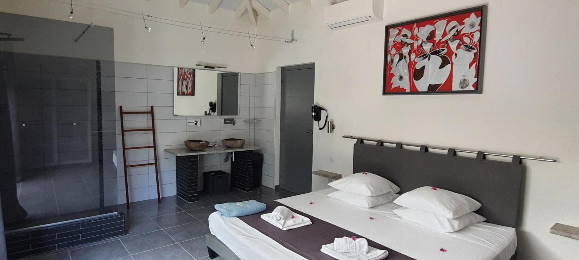 Villa Orchidee Vue Mer Piscine &Spa - V. Ciel&Mer Сен Франсоа Екстериор снимка