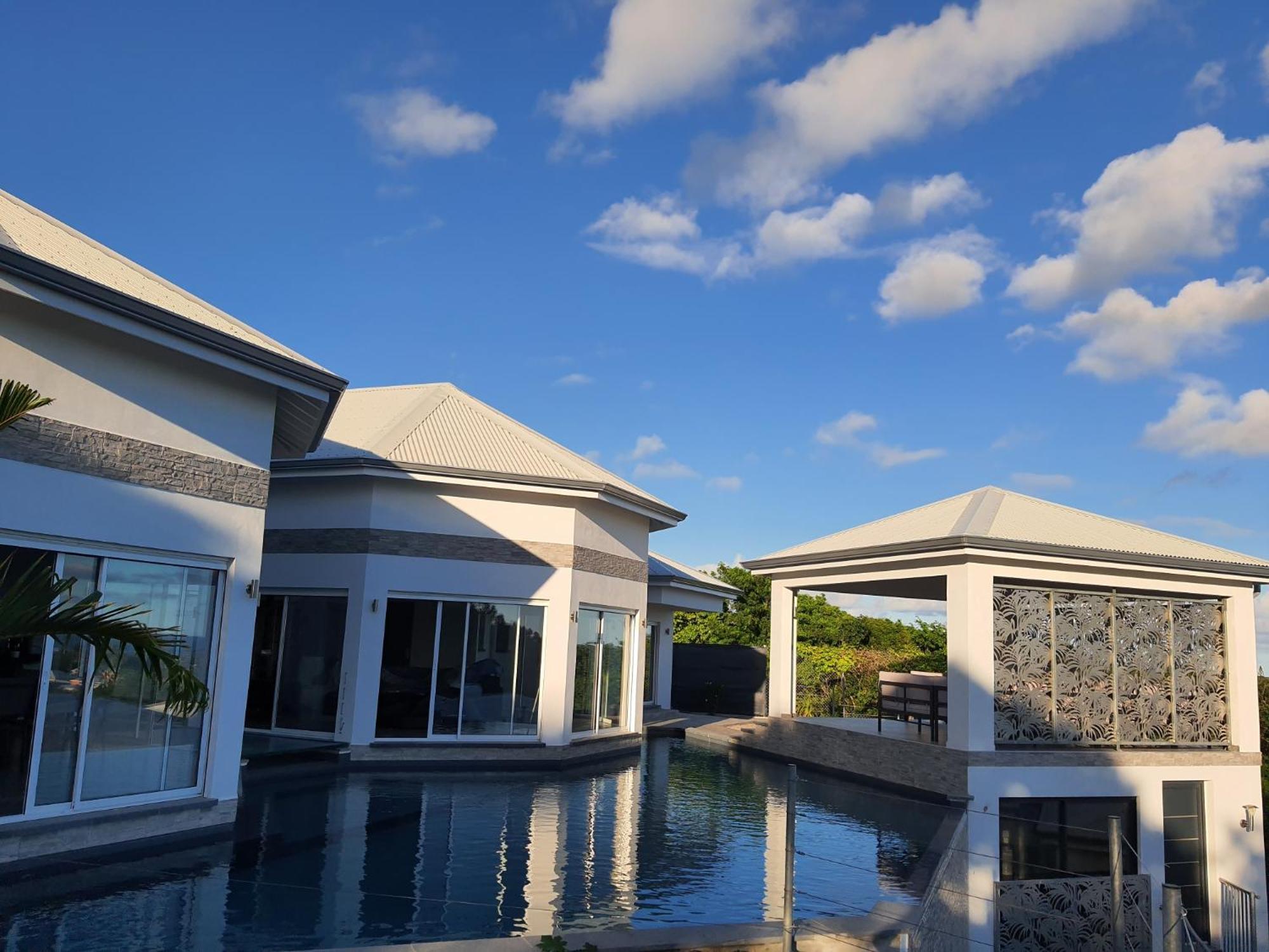Villa Orchidee Vue Mer Piscine &Spa - V. Ciel&Mer Сен Франсоа Екстериор снимка