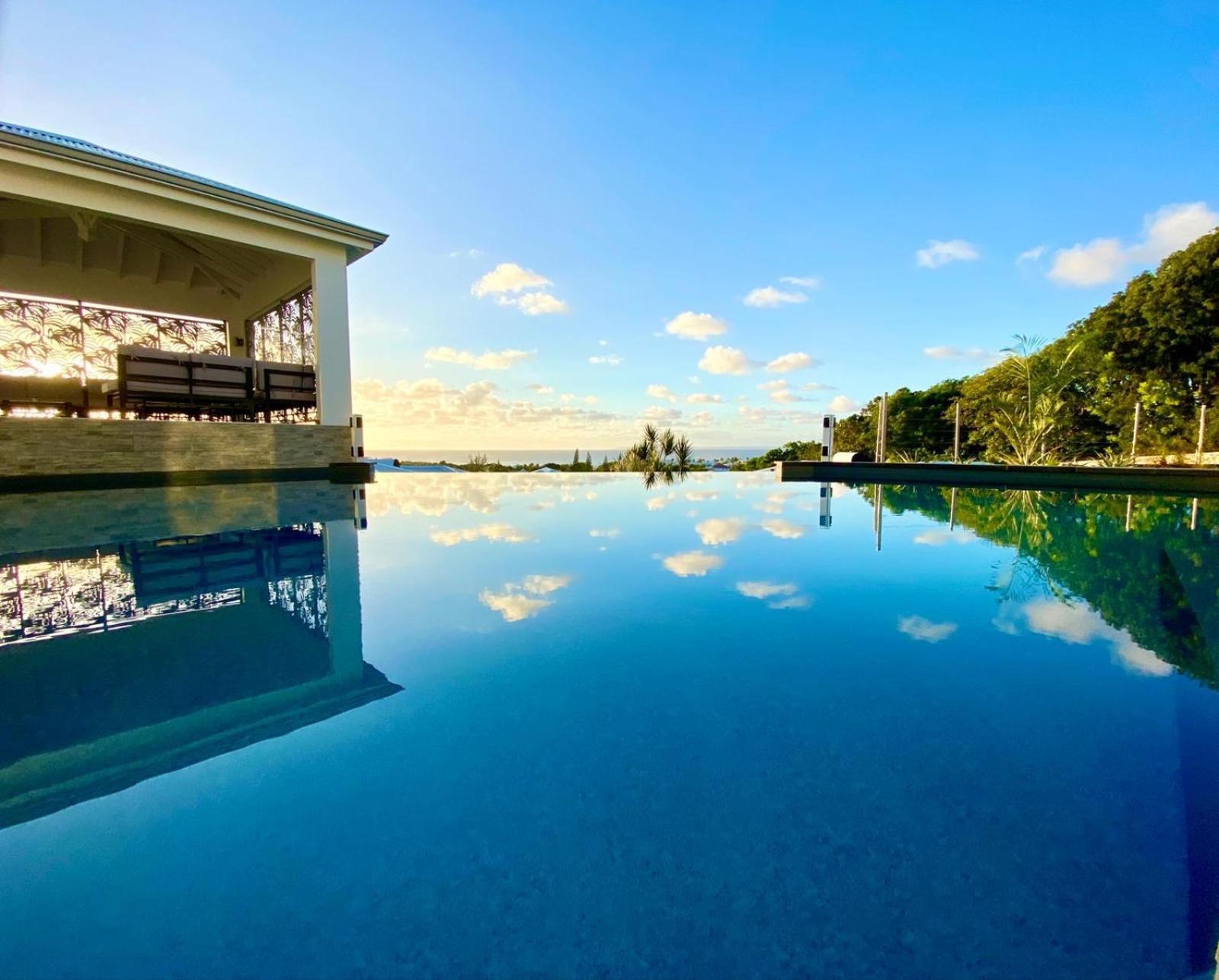 Villa Orchidee Vue Mer Piscine &Spa - V. Ciel&Mer Сен Франсоа Екстериор снимка